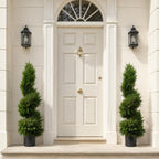 120cm Pair of Premium Artificial Cypress Spiral Topiary