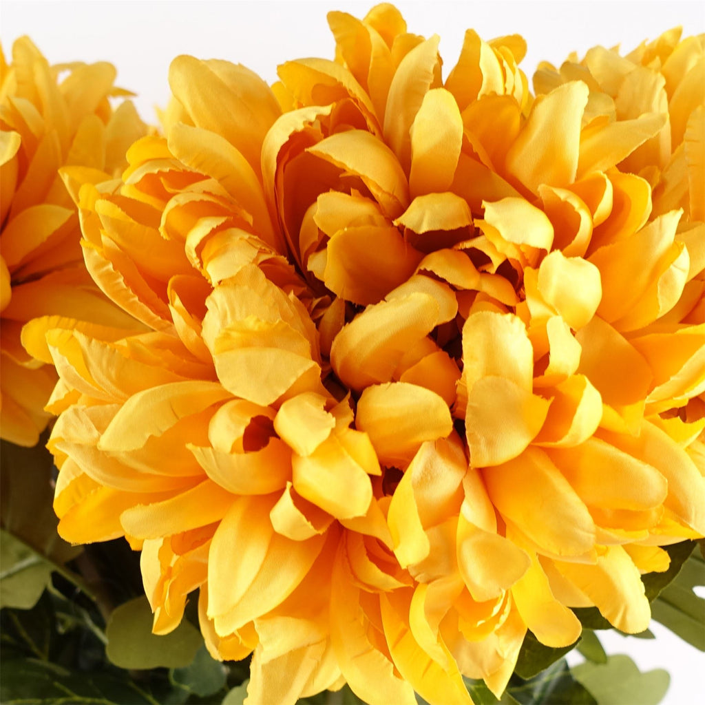 75cm Artificial Extra Large Reflex Chrysanthemum Gold