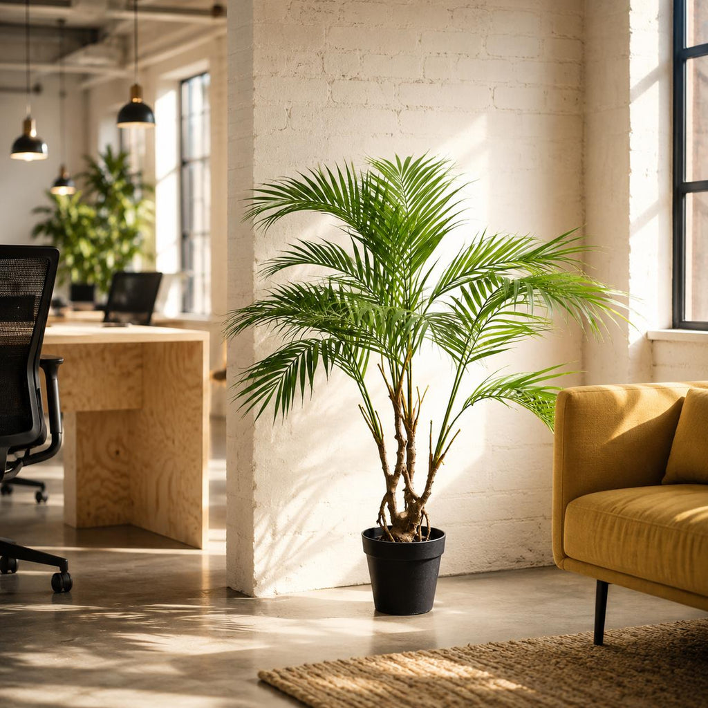 90cm Artificial Areca Palm Plant Twisted Detail Trunk