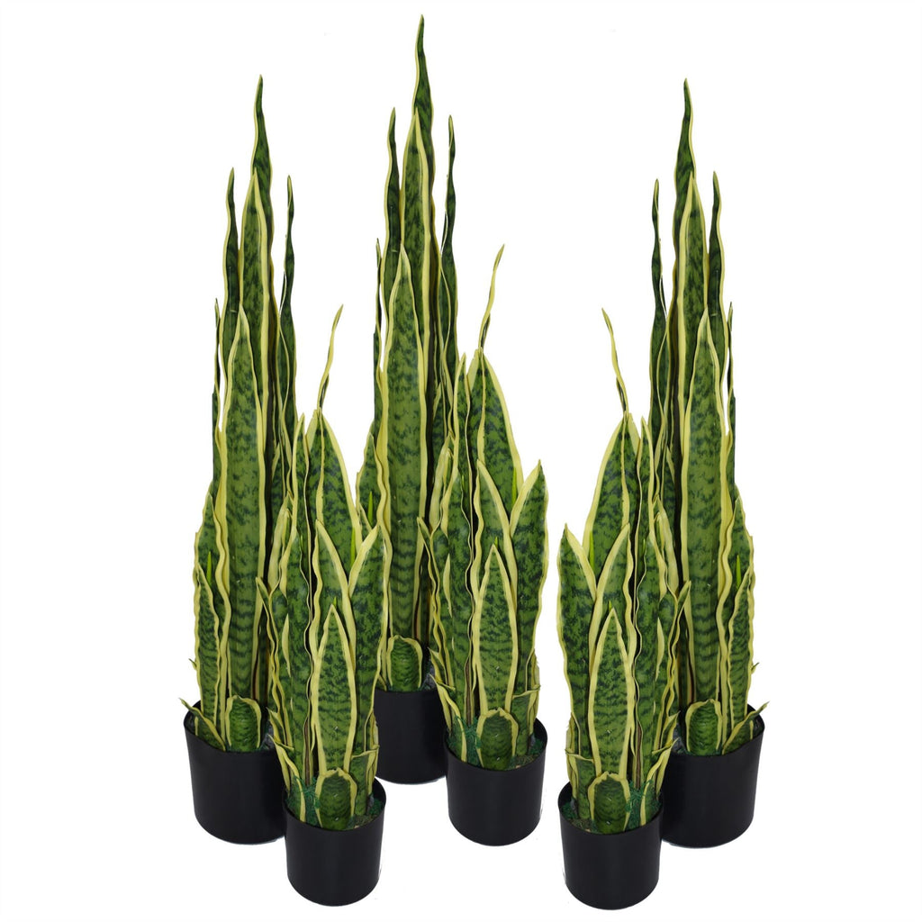 55cm Sansevieria Yellow Green Artificial Indoor Plant