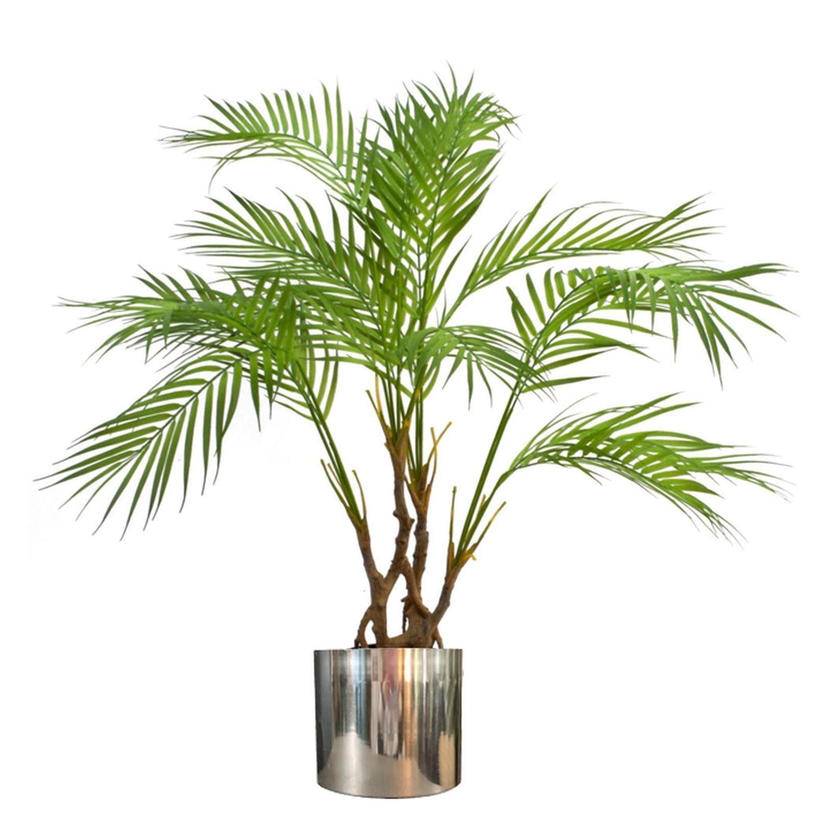 Leaf Planter Plant Pot with Polished Silver Finish 20 x 18cm