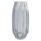 85cm Geometric Glass Vase Pink Peony and Berry Artificial Flowers