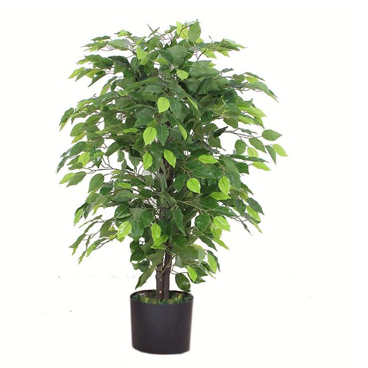 90cm Artificial Ficus Tree -Copper Planter