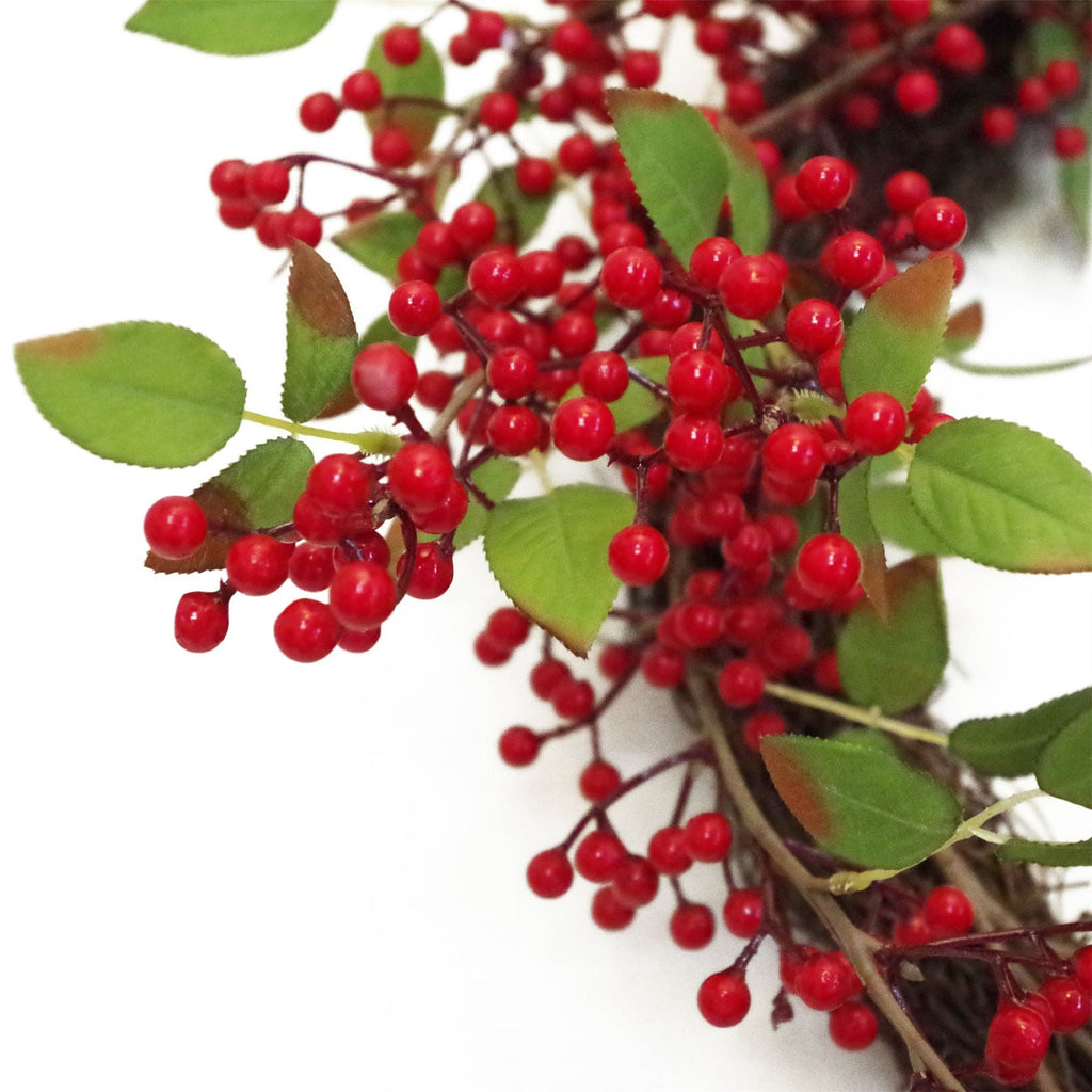 60cm Artificial Large Luxury Christmas Red Berry Floristry Wreath