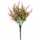 34cm Artificial Pink Heather Stem Plant