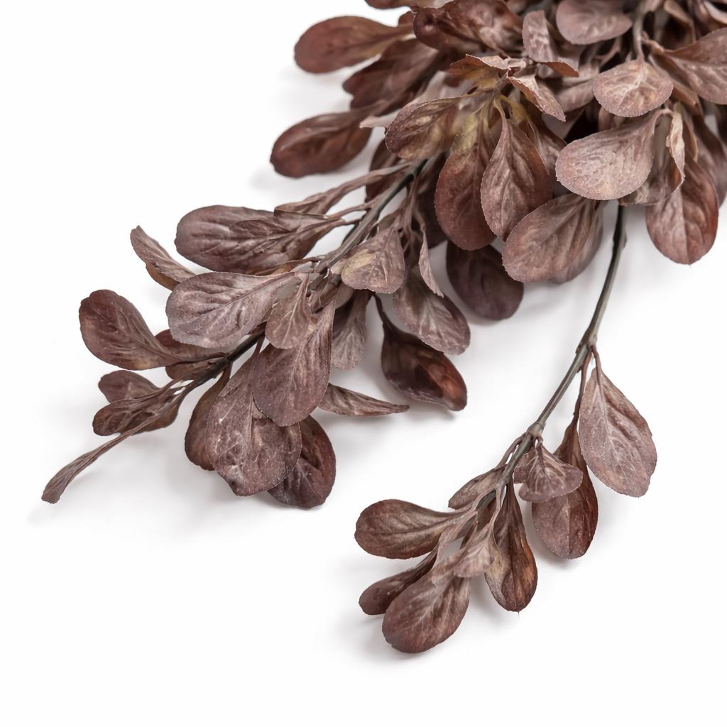 70cm Artificial Trailing Leaf Spray Stem Dusty Purple