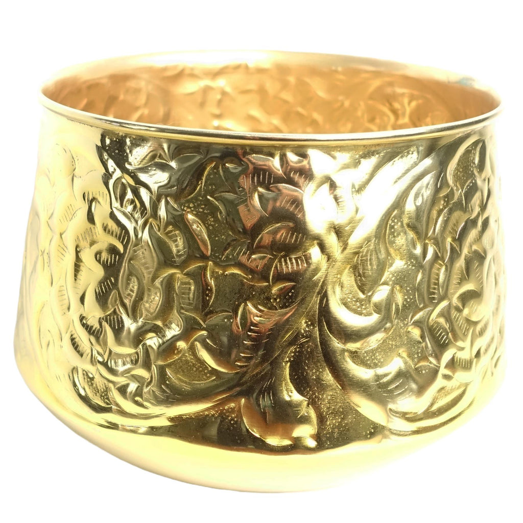 18cm Gold Swirl Planter