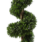 120cm Pair of Spiral Artificial Tree UV Resistant Outdoor Topiary
