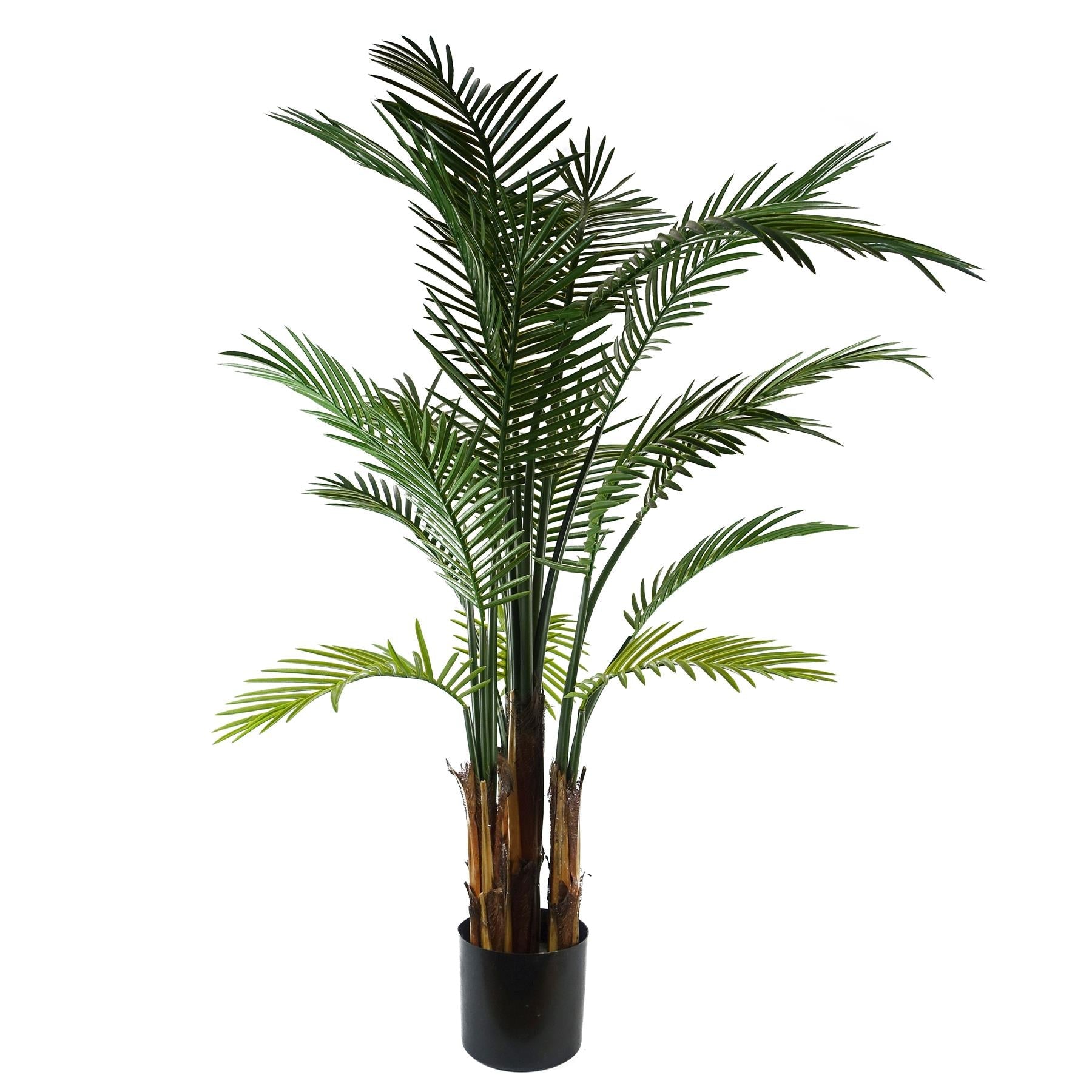 125cm Artificial UV Resistant Raphis Palm Tree Natural Trunk