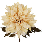 55cm Artificial Dahlia Flower Stem Dusty Cream