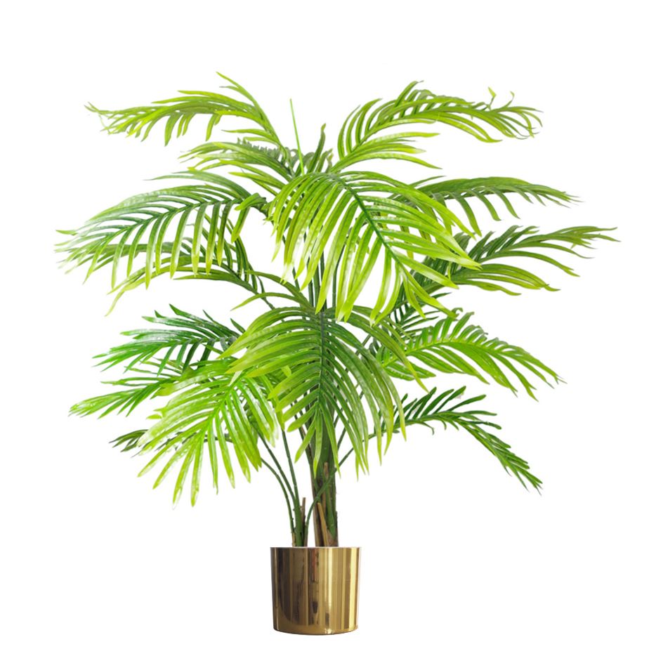 Leaf Planter Plant Pot with Polished Gold Finish 20 x 18cm GoldGold