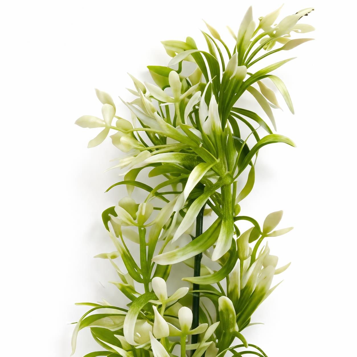 48cm Artificial White Blossom Spray Stem