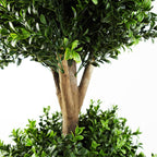 Artificial 120cm Buxus Triple Ball Tree UV Resistant Outdoor Topiary