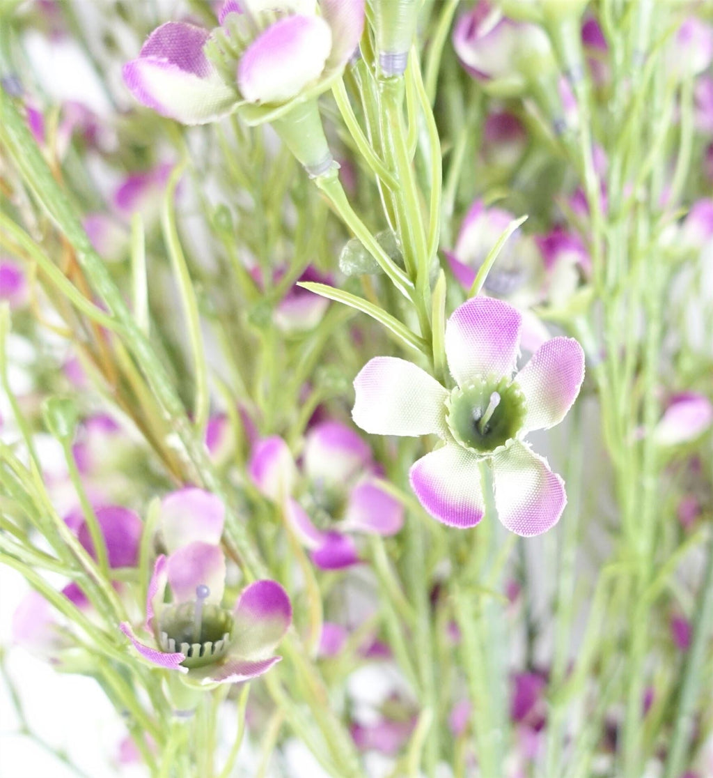 100cm Artificial Foliage with Small Flowers Purple