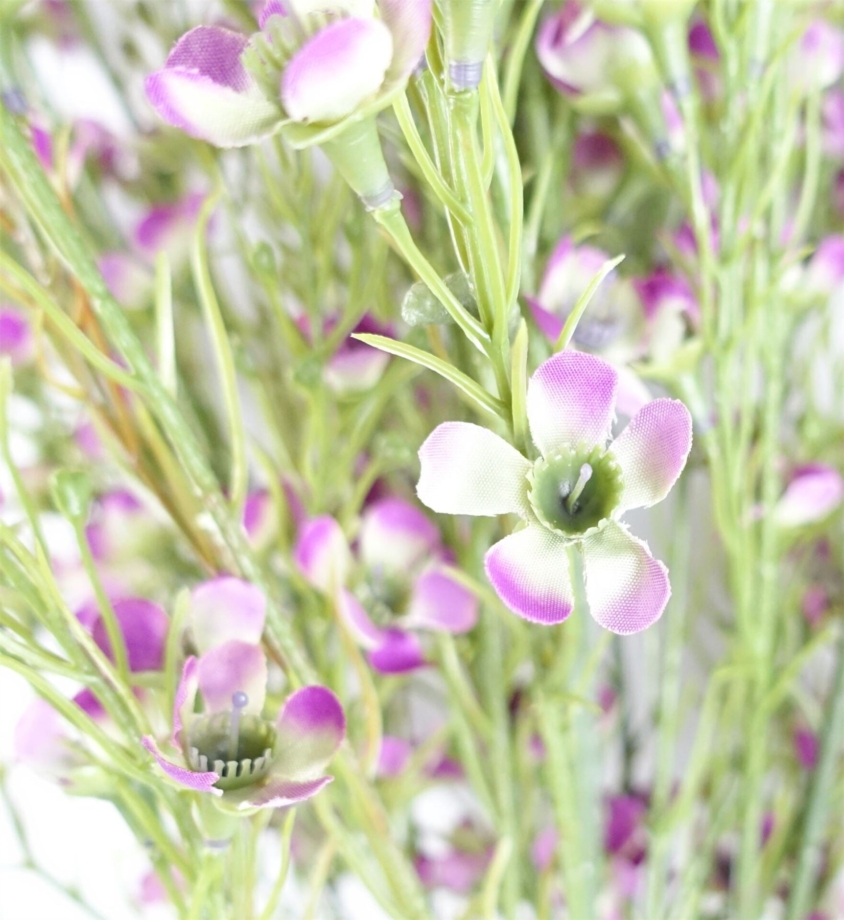 100cm Artificial Foliage with Small Flowers Purple