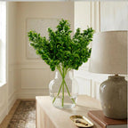75cm Artificial Boxwood Budding Foliage Bush Stem