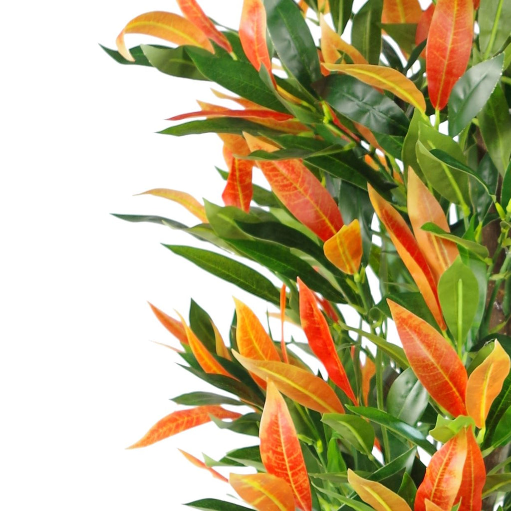 Artificial 130cm Red Green Ficus Tree