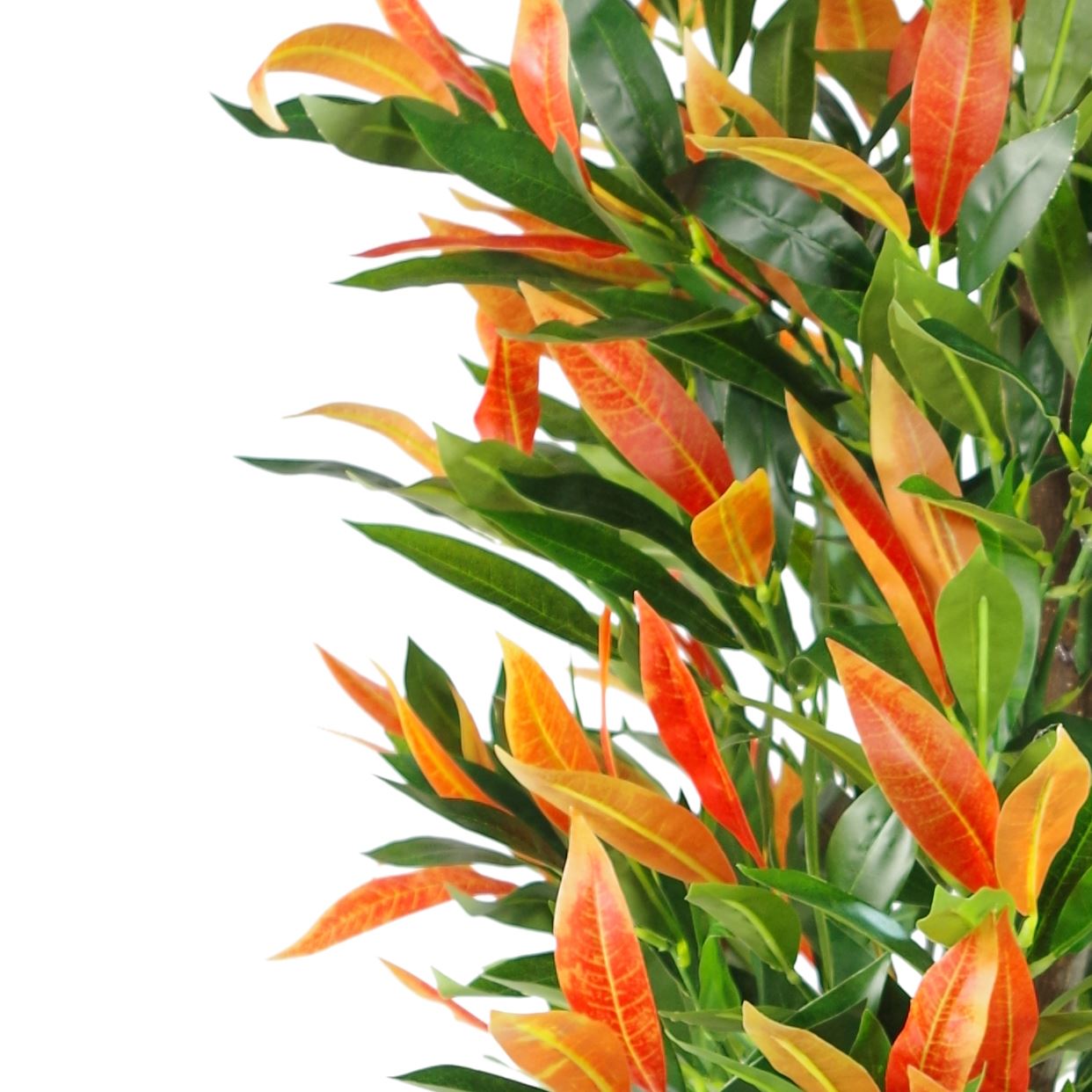 Artificial 130cm Red Green Ficus Tree