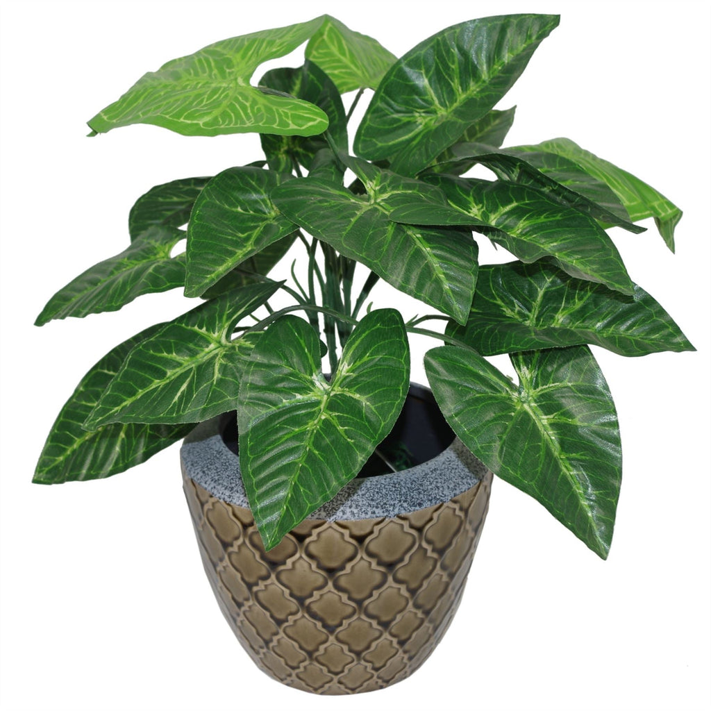 45cm Artificial Taro Plant 45cm Dark Taro