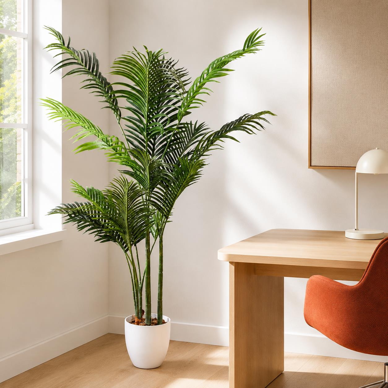 160cm Artificial Palm Tree in White Pot