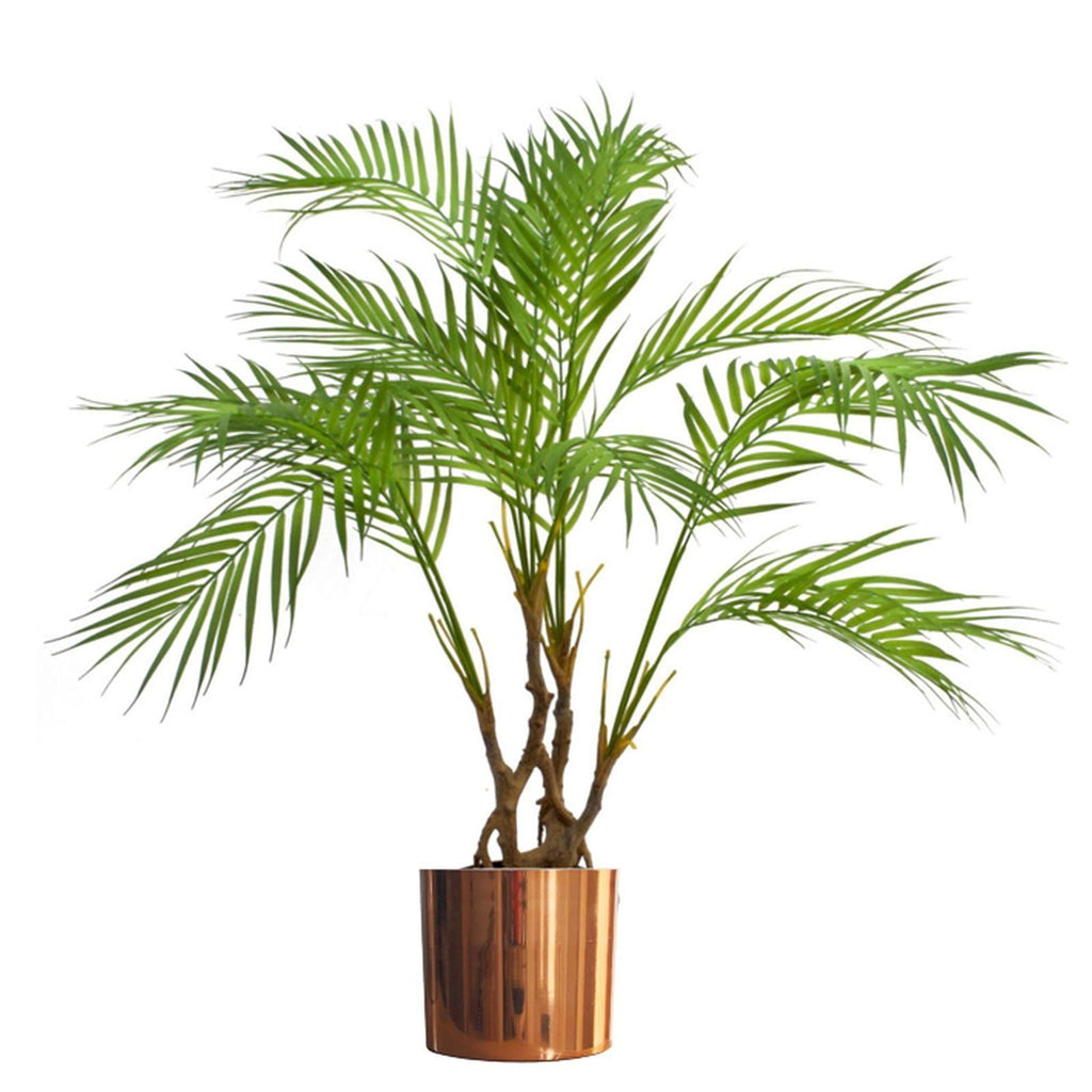 Leaf Planter Plant Pot with Polished Copper Finish 20 x 18cm
