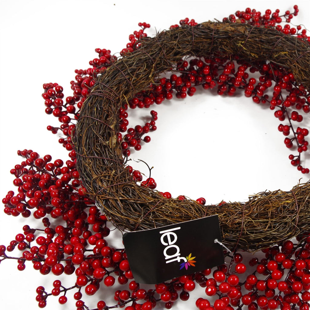 Artificial 60cm Large Luxury Christmas Red Berry Floristry Wreath