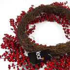 Artificial 60cm Large Luxury Christmas Red Berry Floristry Wreath