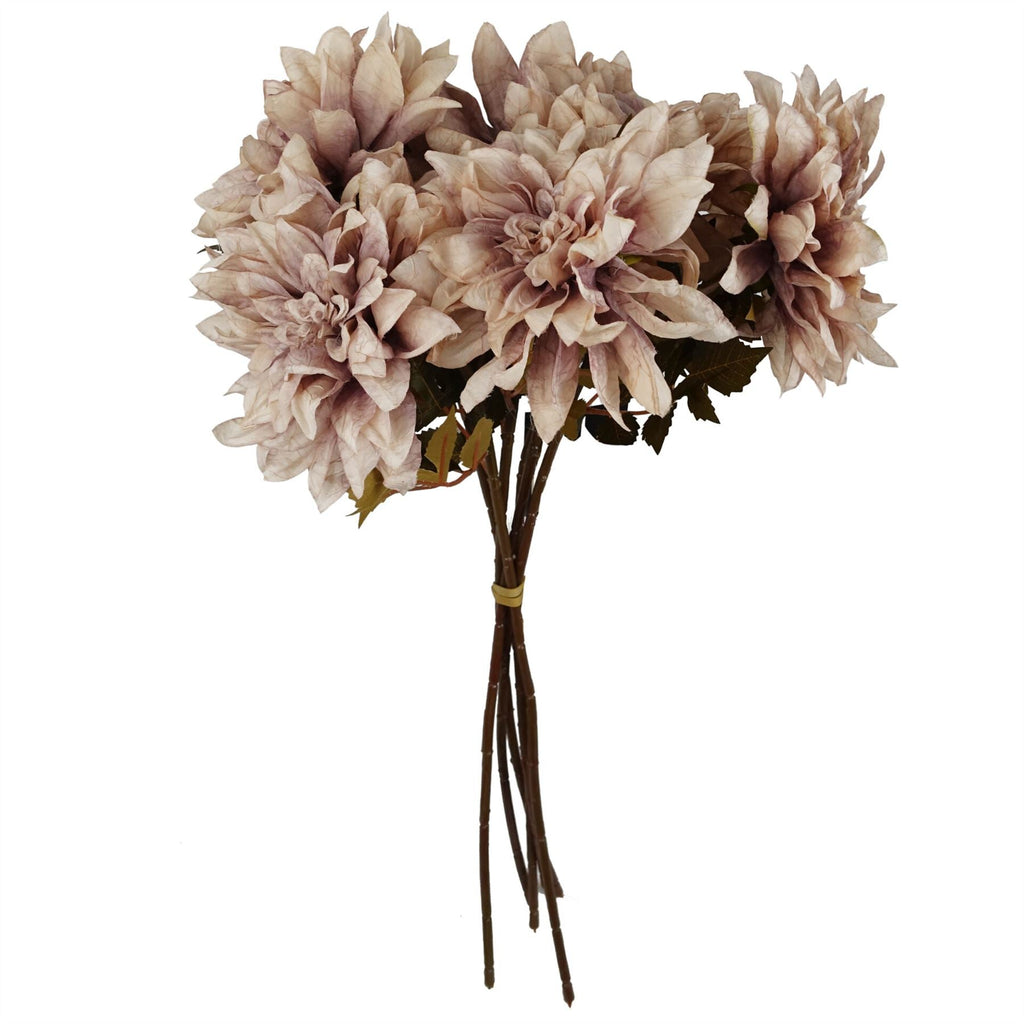 55cm Artificial Dahlia Flower Stem Dusty Pink