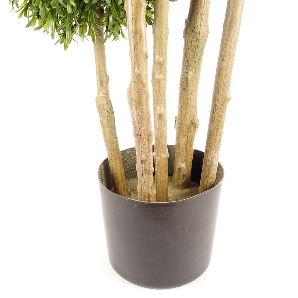 120cm Artificial UV Resistant Balls Topiary - Natural Trunk