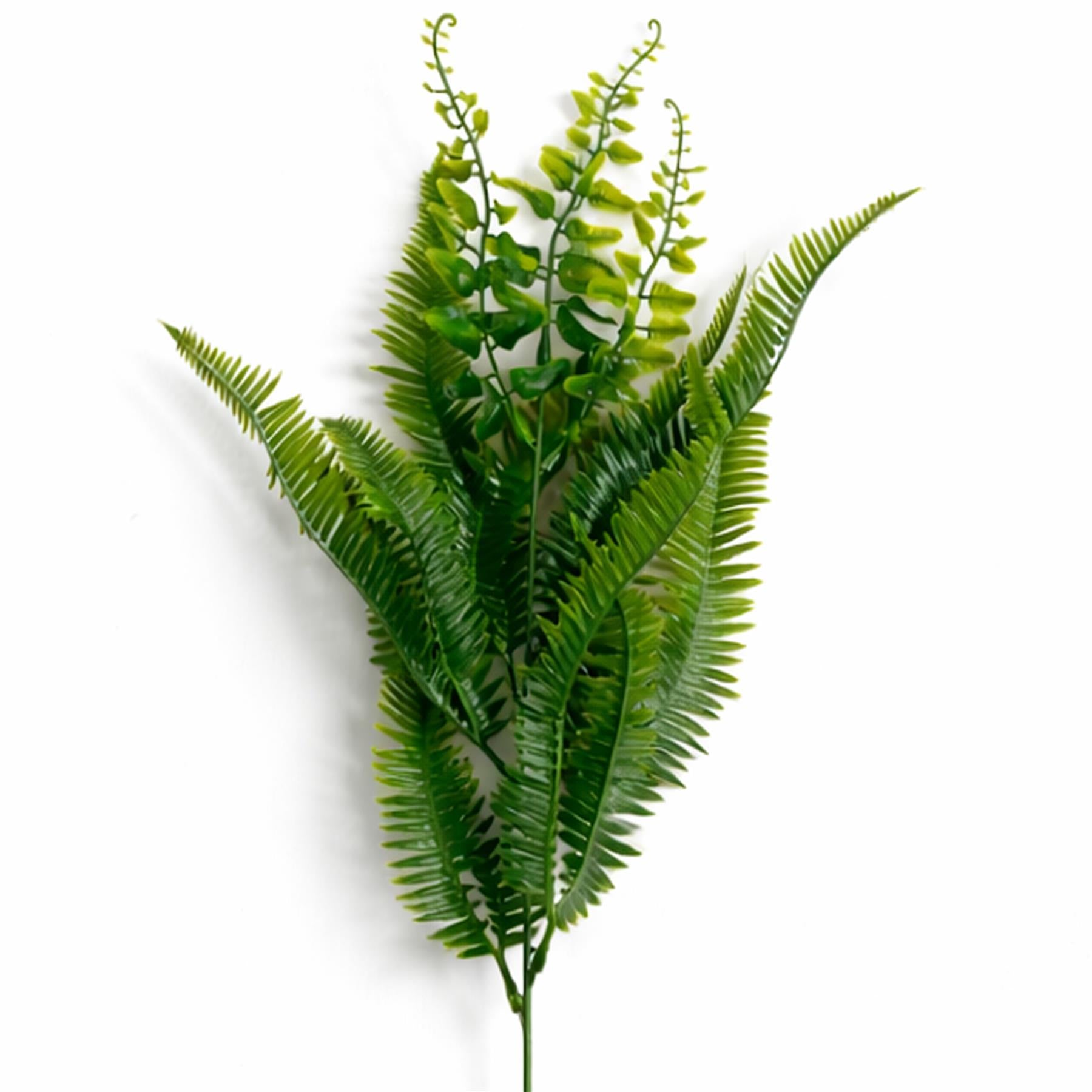 50cm Artificial Fern Mixed Foliage Spray Stem