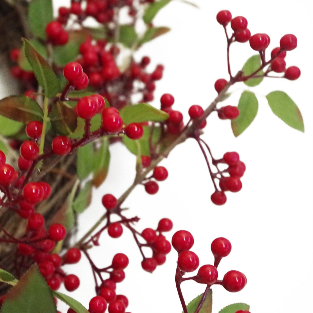 60cm Artificial Large Luxury Christmas Red Berry Floristry Wreath