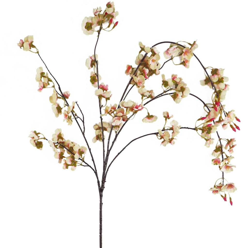 110cm Natural Pink Trailing Cherry Blossom Stem Artificial