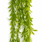 80cm Artificial Trailing Fern Style Hanging Plant Faux Greenery Vine