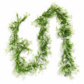 170cm Artificial White Flowering Greenery Garland Hanging Decoration