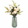60cm Artificial Rose Display Glass Vase