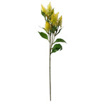 55cm Artificial Callistemon Pallidus Yellow Bottle Brush Stem
