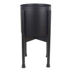 Leaf Planter Plant Pot Black 20 x 18cm