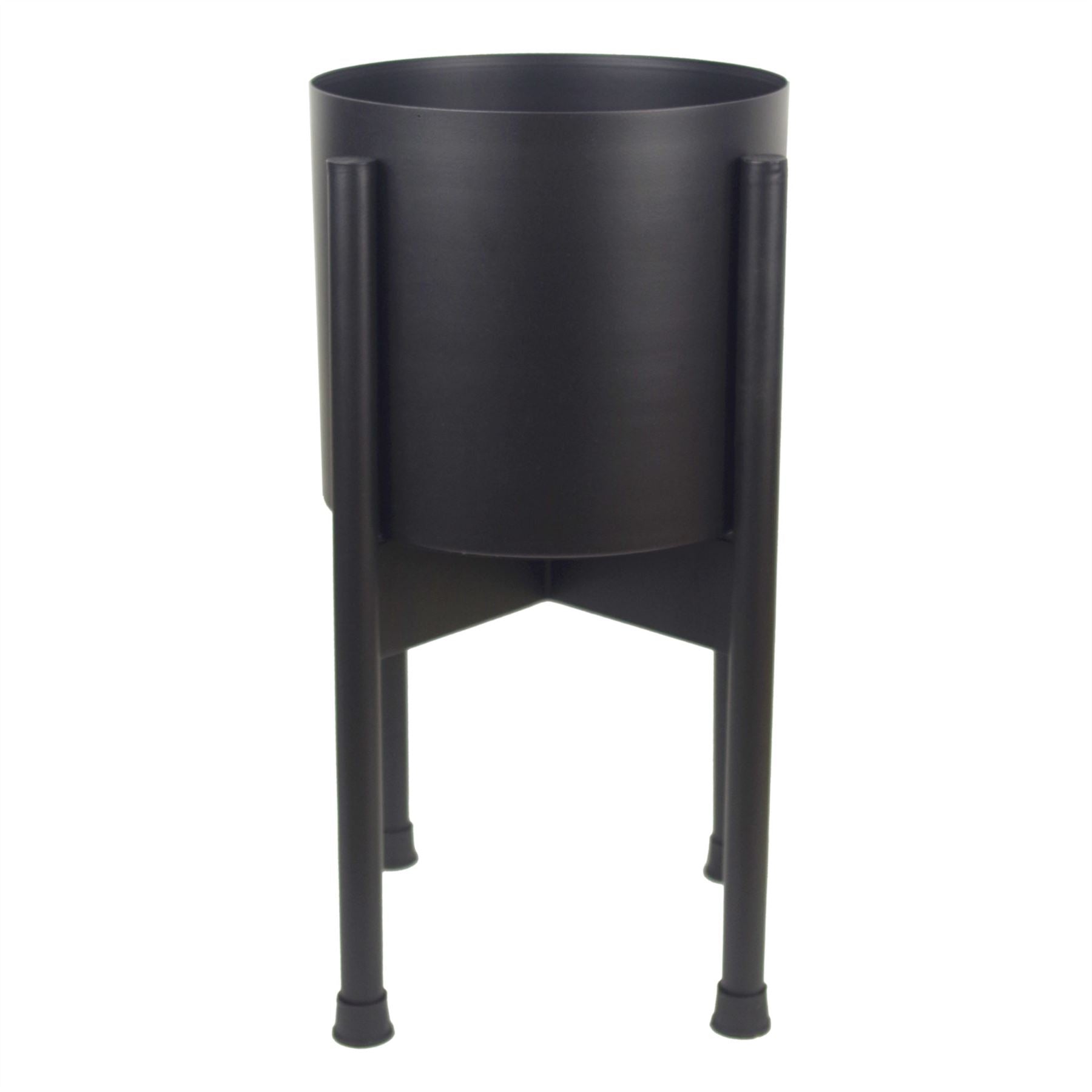 Leaf Planter Plant Pot Black 20 x 18cm