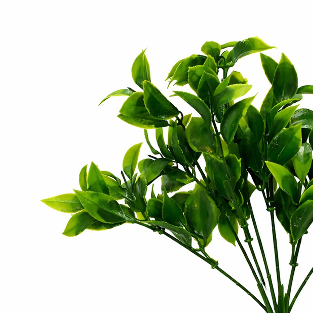 30cm Artificial Boxwood Leaf Foliage Spray Stem