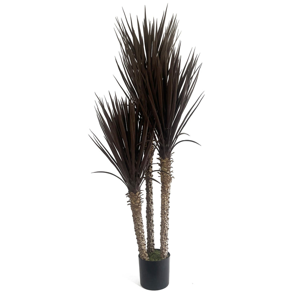 155cm UV Resistant Artificial Triple Yukka Tree Plant Tree Triple Dark