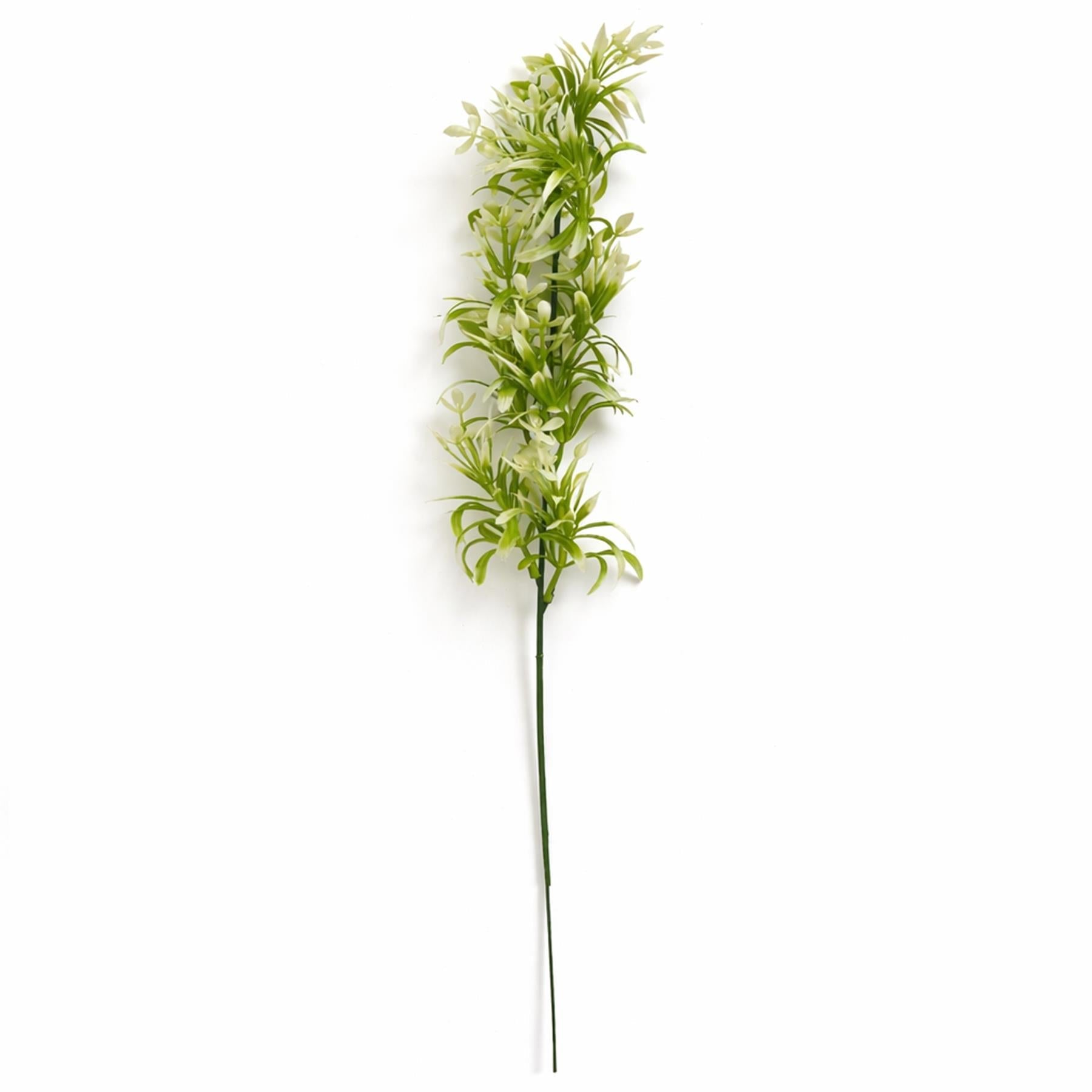 48cm Artificial White Blossom Spray Stem
