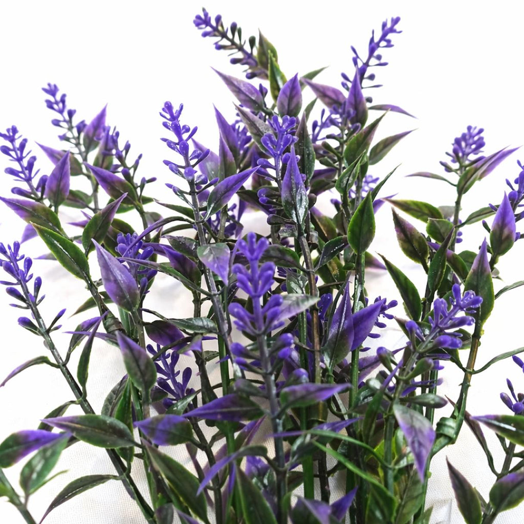 34cm Artificial Purple Heather Stem Plant