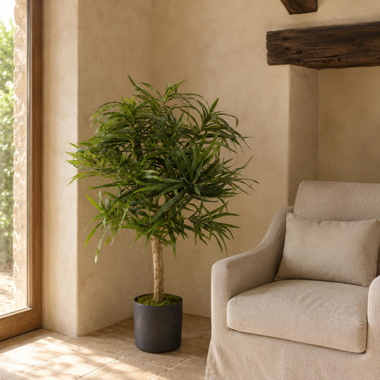 Artificial 100cm Dracaena Plant Tree with Pot Premium Range