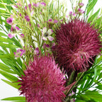 70cm Globe Thistle Purple Ball Artificial Flower Stem