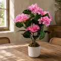 55cm Artificial Pink Hydrangea Plant