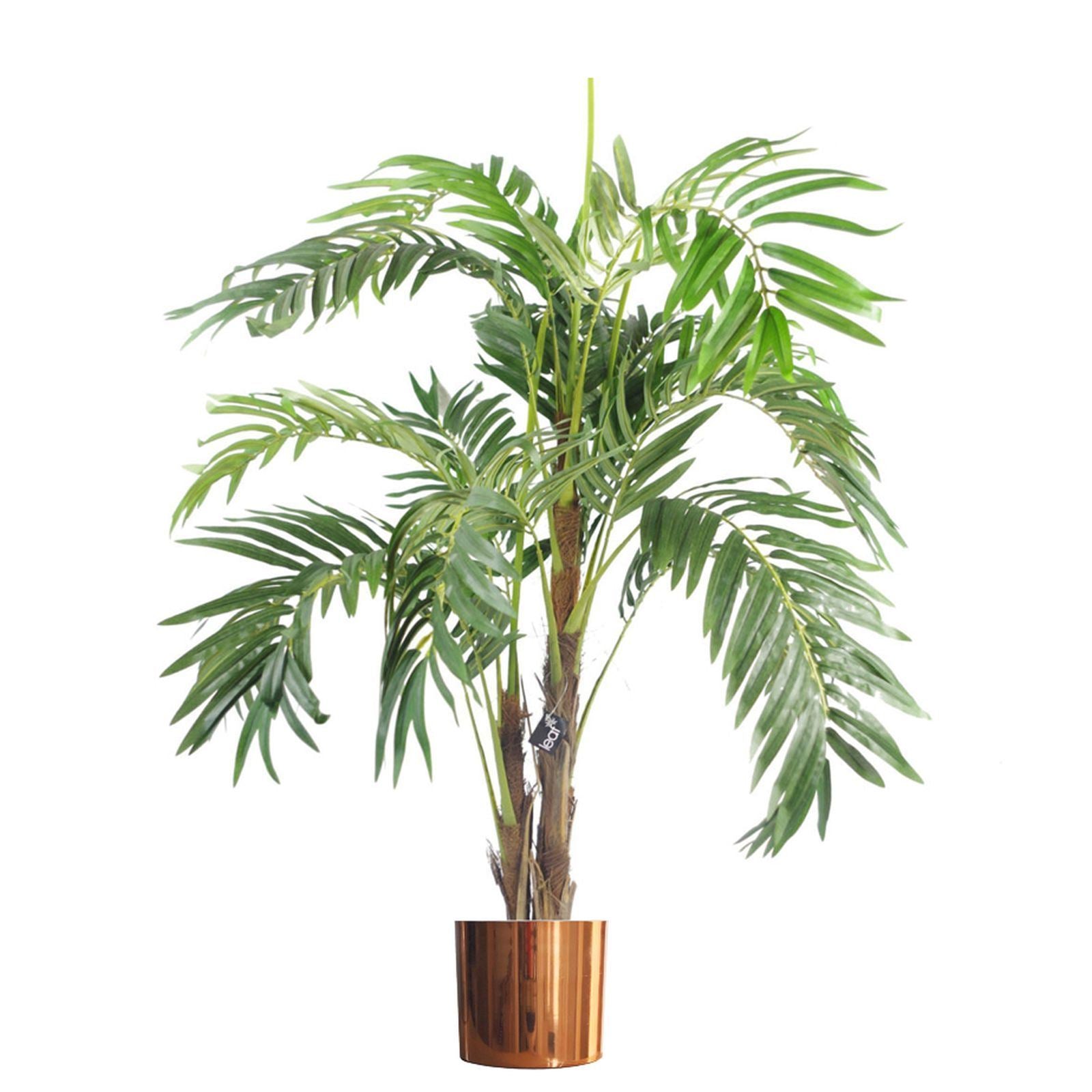 Leaf Planter Plant Pot with Polished Copper Finish 20 x 18cm