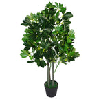 95cm Umbrella Tree Dark Ficus Green Artificial Plant