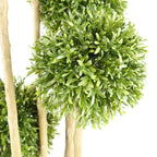 120cm Artificial UV Resistant Balls Topiary - Natural Trunk