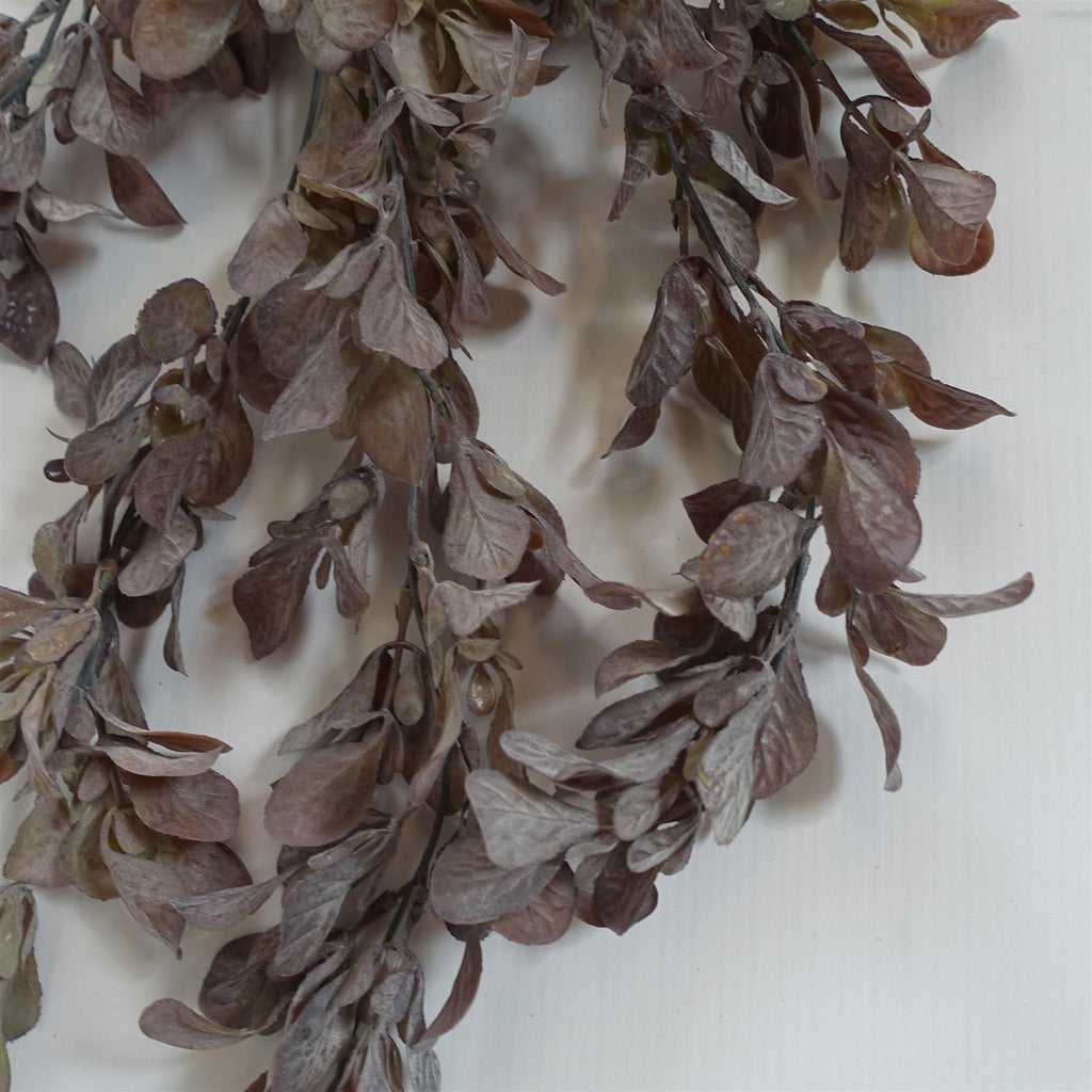 70cm Artificial Trailing Leaf Spray Stem Dusty Purple