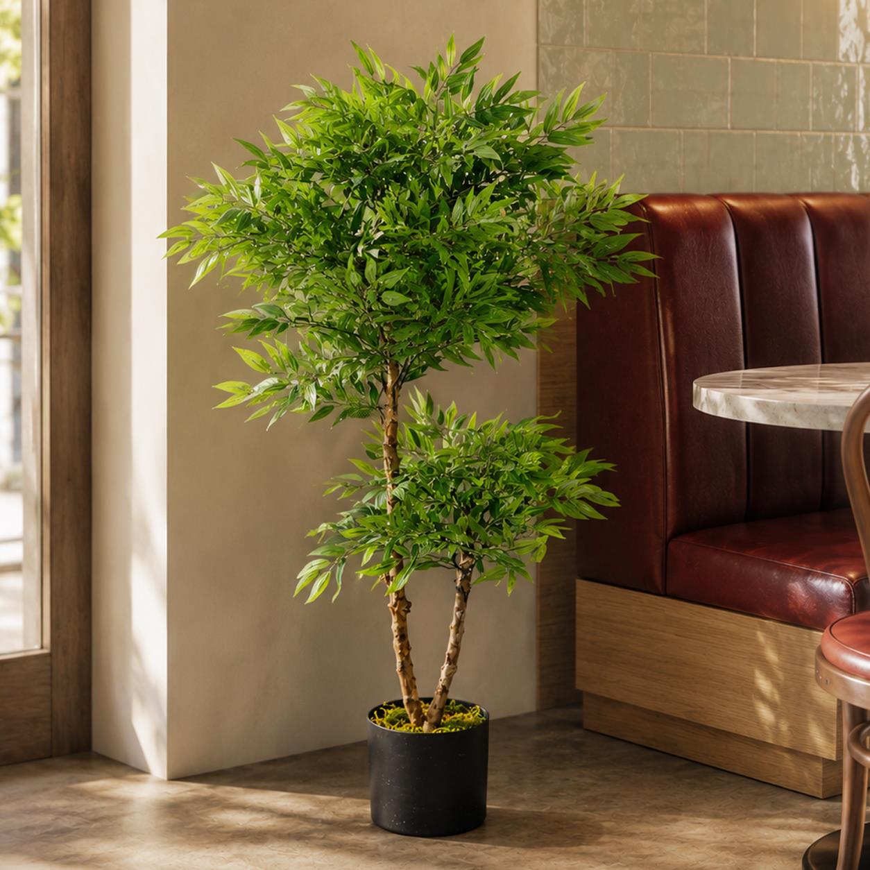 Artificial 100cm Luxury Mini Ruscus Tree Premium Range